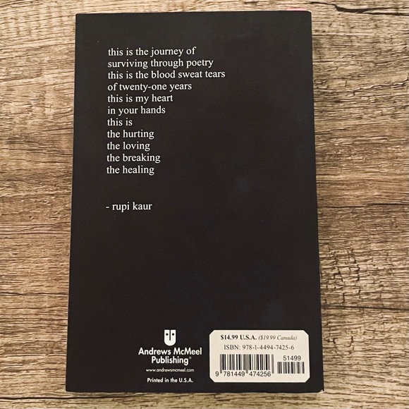 MILK AND HONEY (Book by Rupi Kaur) - Picture 2 of 2